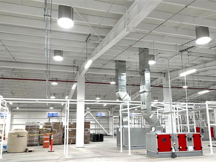 Sistema eléctrico en área industrial